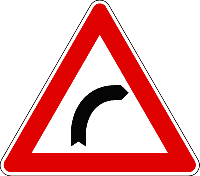 Segnale Curva a destra