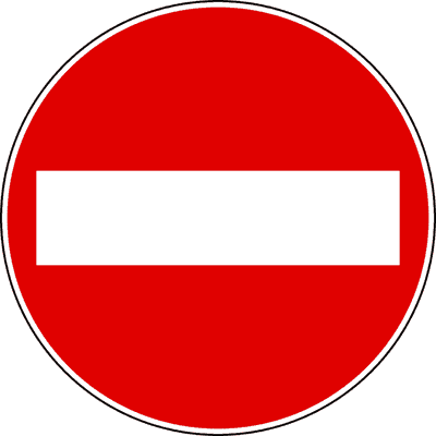Segnale Senso vietato